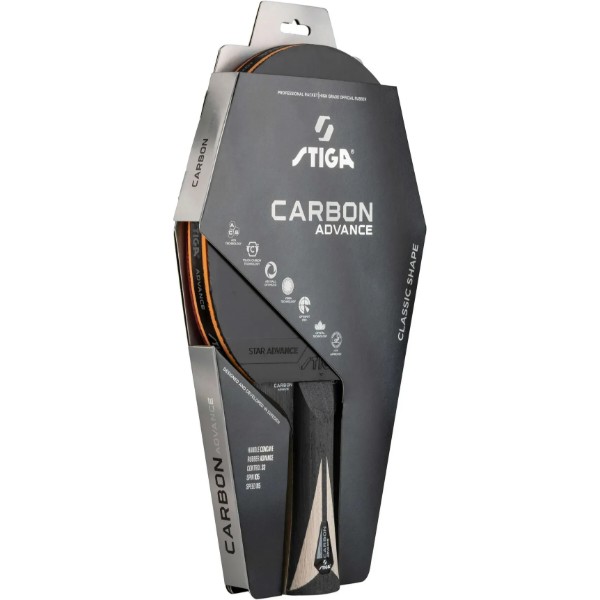 Фото - Ракетка для настольного тенниса Stiga Carbon Advance FL (1215-1001-35)